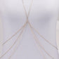 Jewelry women's multi-layer alloy plating body chain integrated chain body chain women