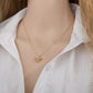 Fashion Simple Hollow Butterfly Necklace Alloy Pendant Necklace Clavicle Chain Jewelry