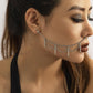 Jewelry punk punch-free iron chain tassel nose nails nose ring earrings one-piece piercing nose decoration