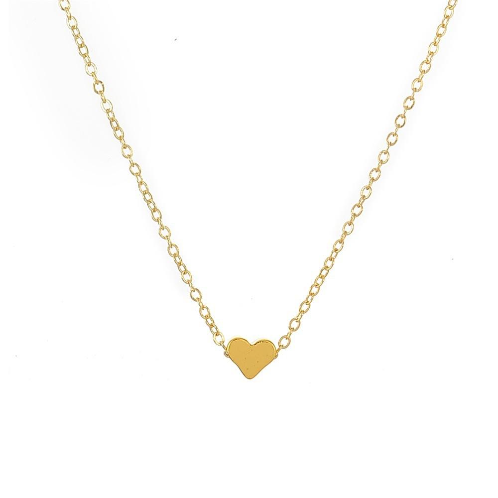 Simple Peach Heart Necklace Ladies Elegant Temperament Love Necklace Clavicle Chain Retail