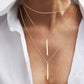 N6777 Fashion Temperament Coin Multi-Layer Necklace Simple and Versatile Personality Trendy Multi-Layer Clavicle Chain Women