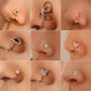 Piercing-free U-shaped nose clip puncture jewelry fashion creative butterfly flower snake-shaped nose ring false nose ornament