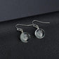 Retro Fashion Temperament Real Flowers Dried Flowers Crystal Ball Pendant Earrings Female Scenic Ethnic Jewelry