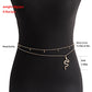Jewelry ins fashion double-layer alloy bead snake-shaped pendant thin waist chain female hot girl