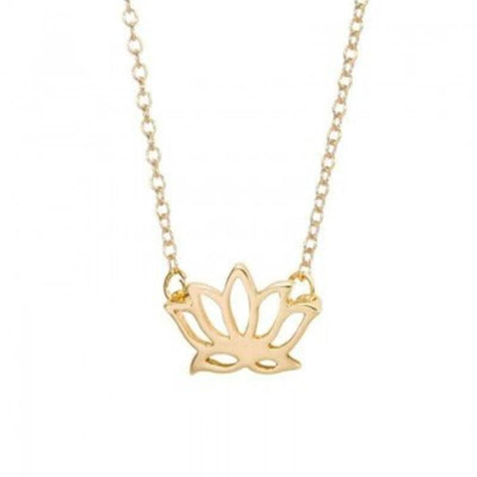 Fashion Jewelry Yoga Accessories Lotus Pendant Necklace