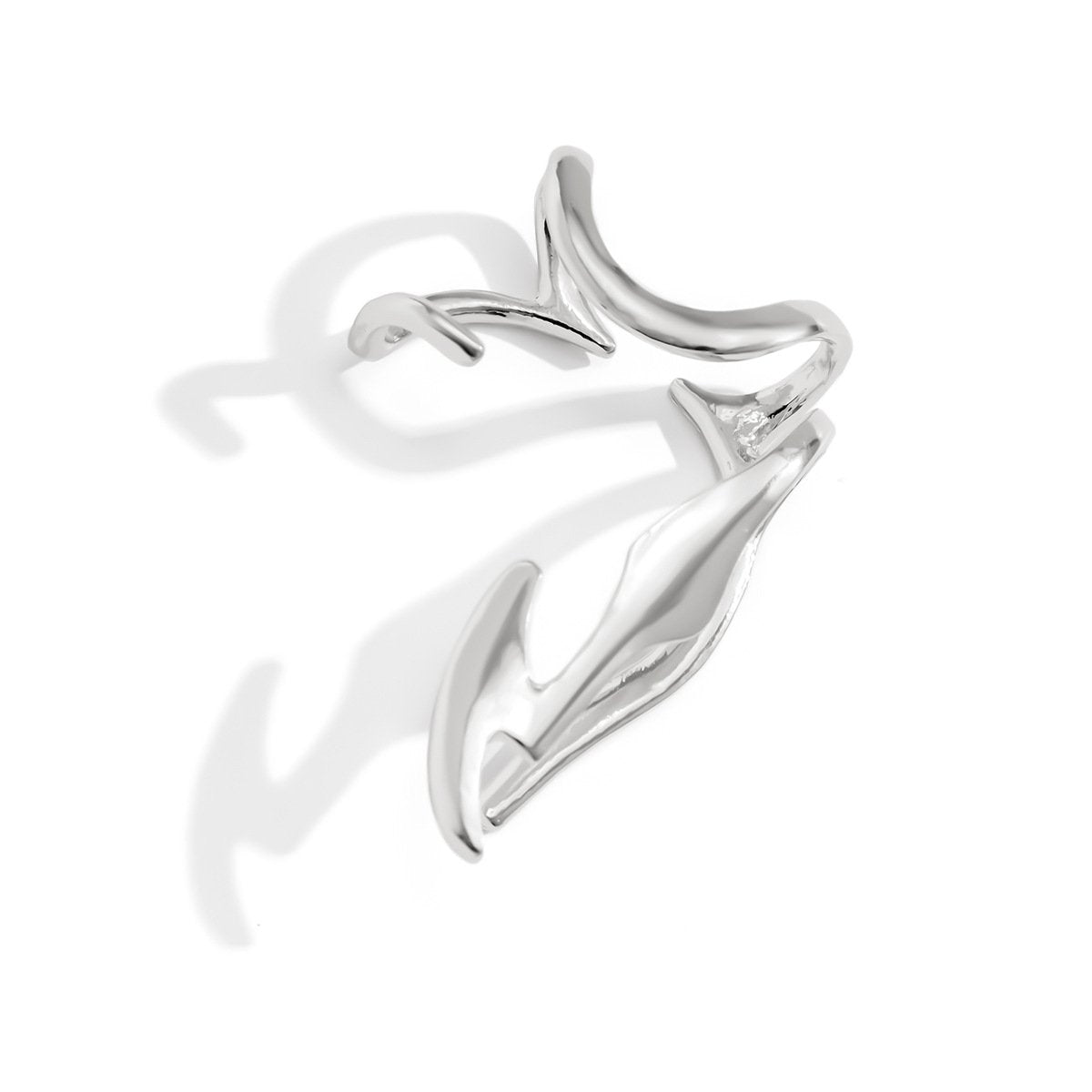 Jewelry Versatile Dark Futuristic Elf Earrings Retro Creative Irregular Outline Ear Clips