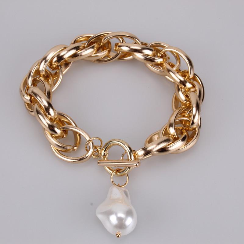 Jewelry Hip Hop Punk Thick Chain Baroque Fashion Generous Personality Cold Temperament Bracelet