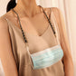 Mask lanyard fashion creative PU leather rope wearing chain mask chain glasses chain multi-purpose sweater chain