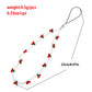 Jewelry white rice beads beaded mobile phone lanyard pastoral red cherry bag mobile phone chain