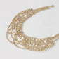 N95 Fashion Personality Beam Necklace Full Diamond Super Flash Lace Clavicle Chain Banquet Design Sense Necklace Women