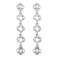 E1493 Minority Long Rhinestone Earrings Hollow Square Pearl Earrings Personality Retro Earrings