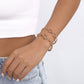 B1781 Minority Simple O-chain Stitching Jewelry Metal Commuter Couple Girlfriend Geometric Bracelet Set