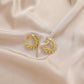 National fashion fashion creative C-shaped earrings semi-arc exaggerated keel earrings versatile geometric earrings