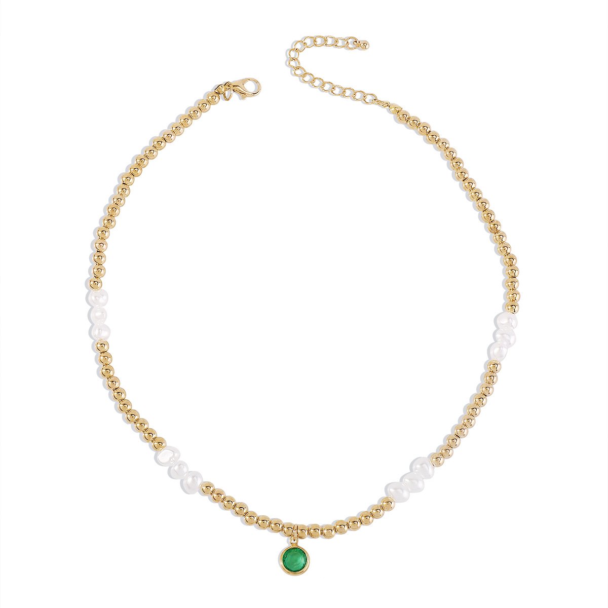 N154 Bohemian Ethnic Necklace CCB Beaded Leisure Vacation Necklace Simple Fashion Necklace Women