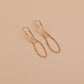 Fashion Geometric Paperclip Earrings Punk Chain Long Earrings Women Accessories