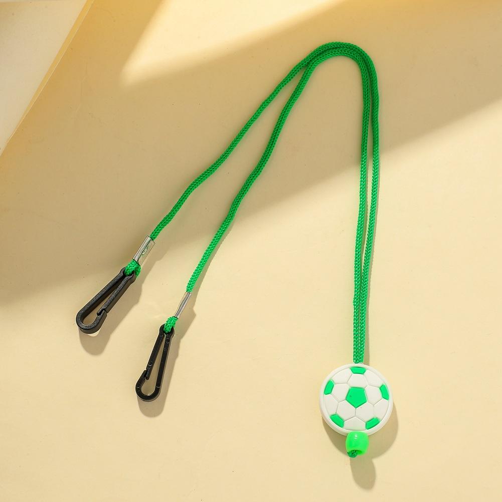 Children's mask anti-drop lanyard personality color cartoon football buckle adjustable mask rope