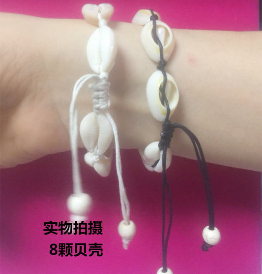 Jewelry Personality Creative Hawaii Love Casual Hand Decoration Shell Female Workmanship Weaving Bracelet Anklet