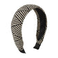 F4755 Bohemian raffia woven headband wide-brimmed retro handmade fashion personalized flat headband female