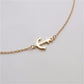 Accessories Personality Creative Diagonal Hanging Anchor Necklace Female Jewelry
