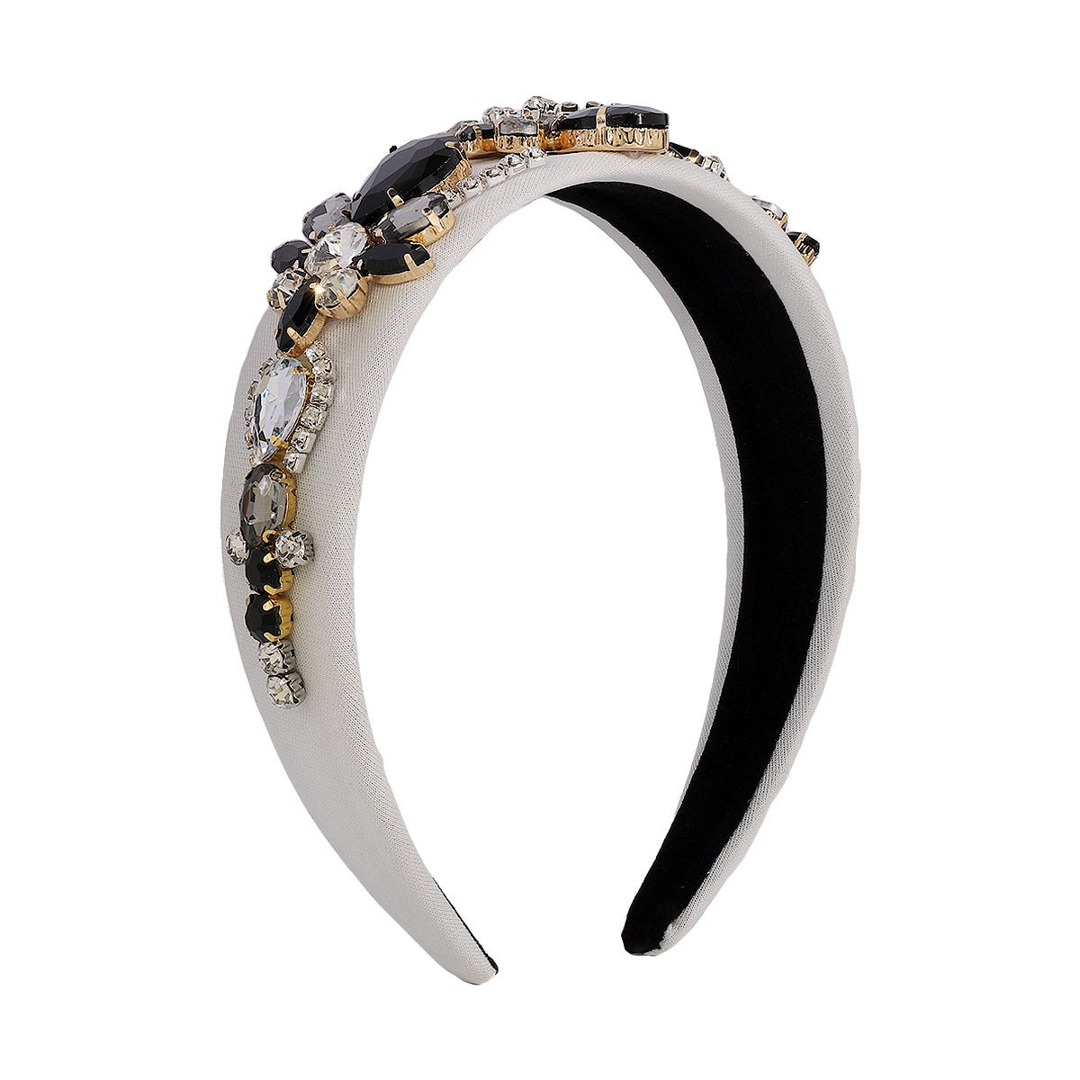 F4163TikTok Exaggerated Baroque Water Drop Drill Headband Light Luxury Dazzling Personality Headband