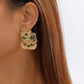 11231 Jewelry ZA Personality Funny Geometric Earrings Retro Metal Temperament Irregular Earrings