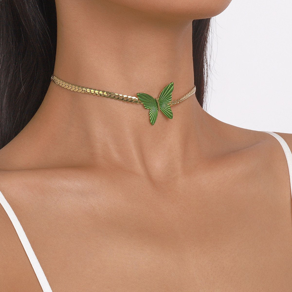 1724 jewelry sexy modern butterfly choker necklace temperament sweet niche geometric necklace