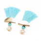 Vintage Ethnic Scalloped Tassel Earrings Fashion Colorful Exaggerated Accessories Boho Earrings