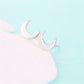 Simple fashion crescent moon small fresh earrings popular earrings earrings