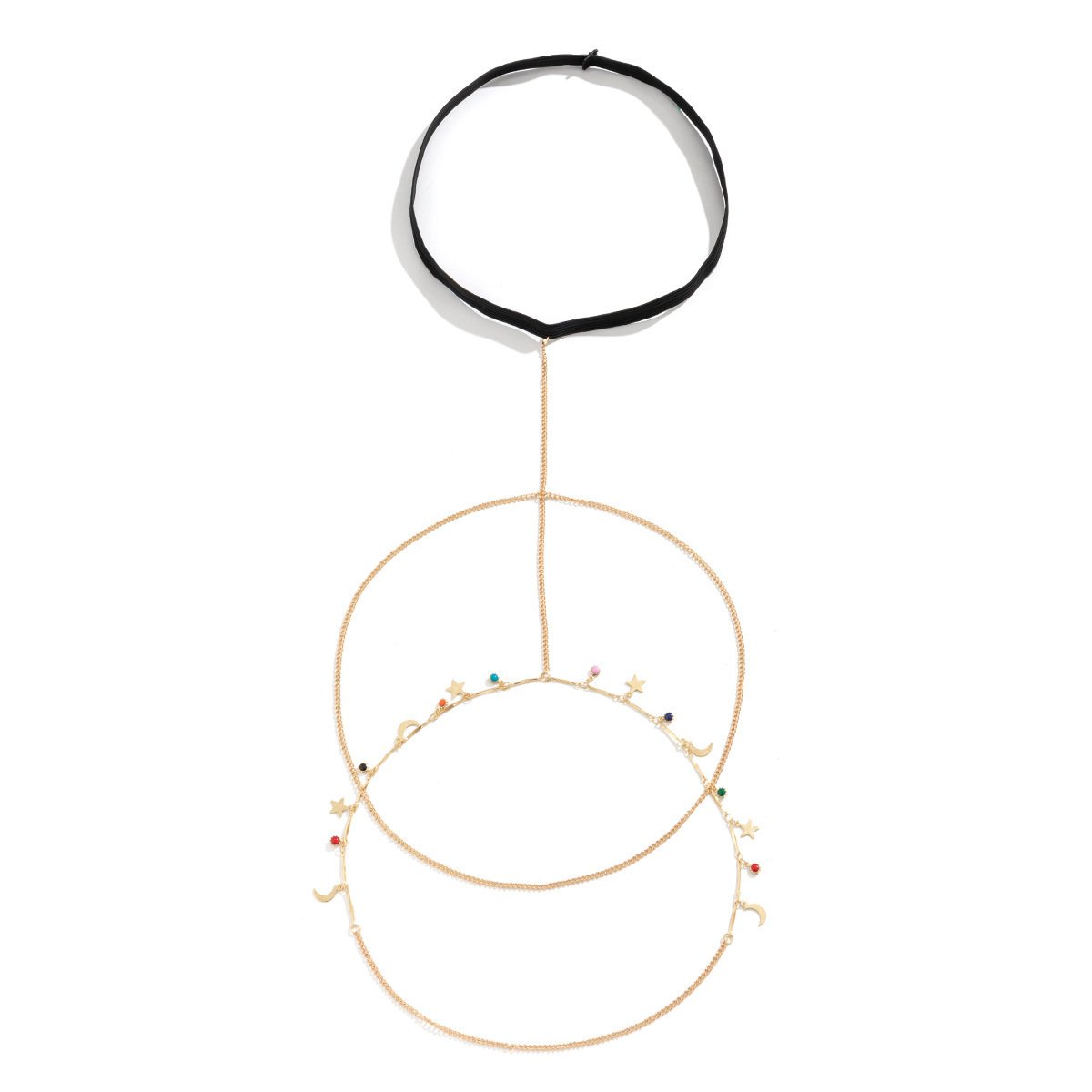 Jewelry Creative Xingyue Alloy Drip Oil Body Chain Feminine Night Tassel Double Thigh Chain