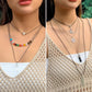 Jewelry Ethnic Color Beaded Long Sweater Chain Niche Imitation Crystal Stacked Xingyue Necklace