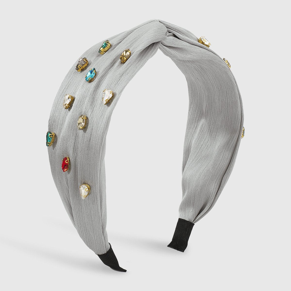 F4818 Jewelry Fabric Cross Color Diamond Fashion Headband Light Luxury Retro Palace Geometric Headband