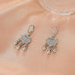 One step one ring safety lock bell earrings women's same style fashion temperament zircon earrings national tide earrings