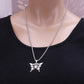 Stainless Steel Jewelry Creative Men and Women Hollow Butterfly Pendant Necklace Popular Jewelry