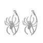 Ins exaggerated big spider earrings retro fashion dark funny metal spider earrings Halloween earrings