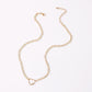 N8225 Popular Alloy Diamond Heart Necklace Temperament Retro Alloy Chain Personality Lock Necklace