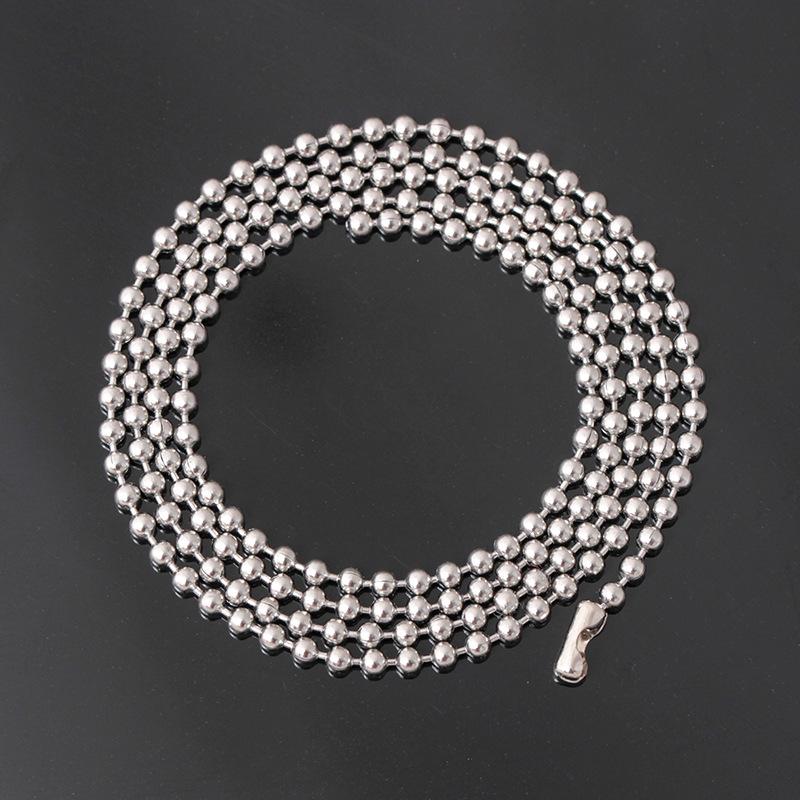 Fashion Stainless Steel Ball Chain Necklace Hipster Simple Fashion Titanium Steel Jewelry