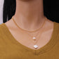 Sweater Chain Fashion Trend Chain Clavicle Chain Simple Pearl Pendant Three Layer Necklace