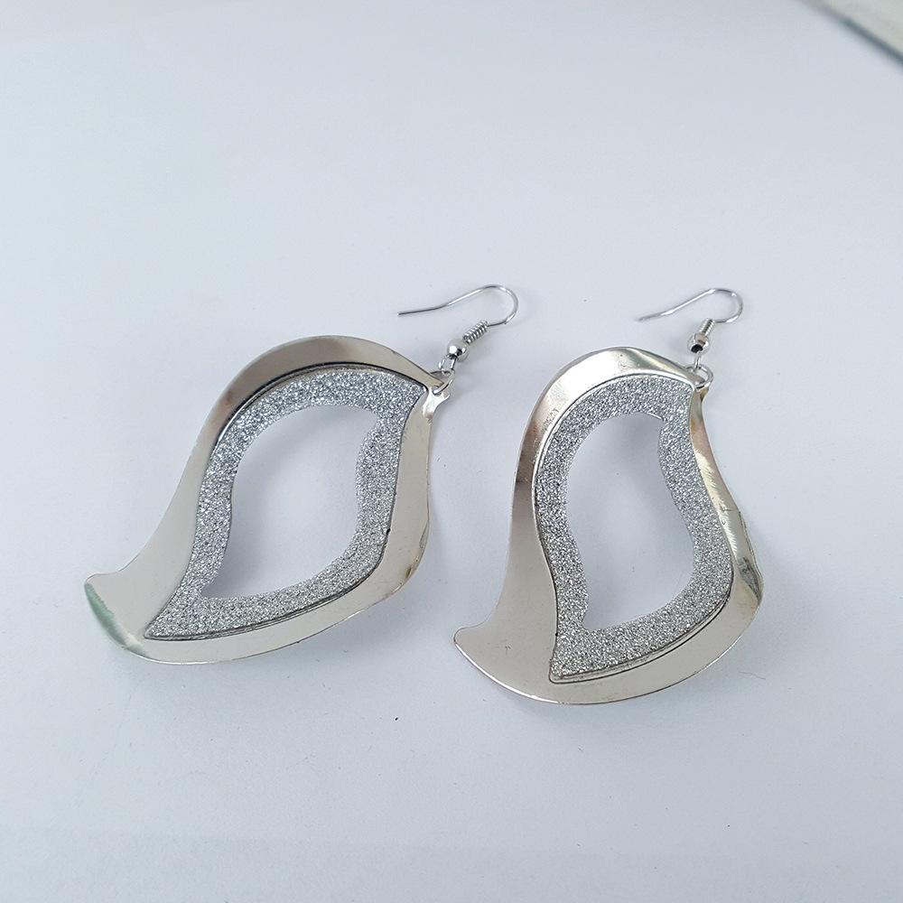 Earrings Hollow Frosted Earrings Fashion Magazine Earrings fashionearring