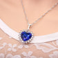 Jewelry Fashion Classic Ocean Star Crystal Necklace Simple Heart Pendant