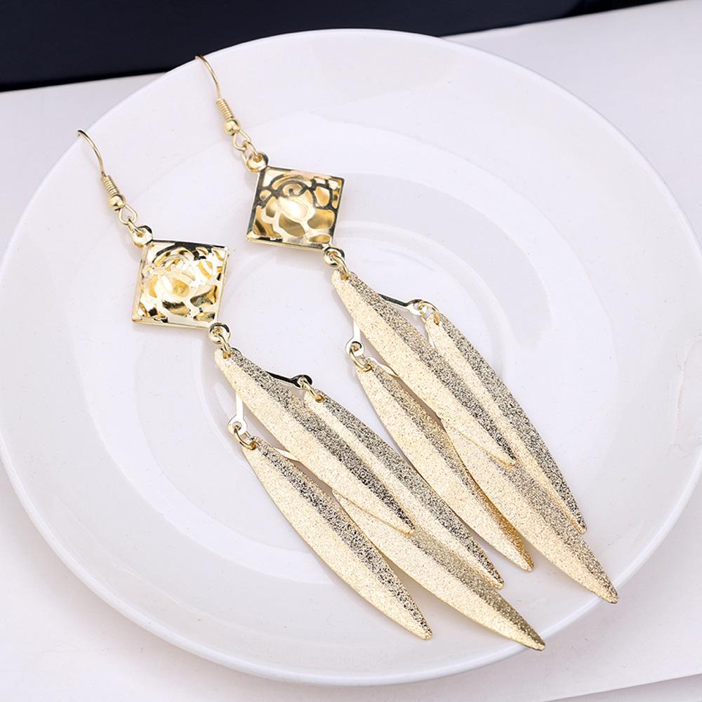 Classic Fashion Elegant Personality Willow Leaf Earrings Earrings Jewelry