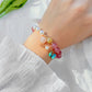 Jewelry Temperament Pearl Beaded Butterfly Turquoise Bracelet Simple Imitation Crystal Elastic Micro-Inlaid Hand Jewelry