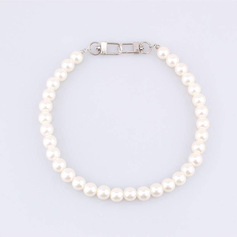 Jewelry personality geometric U-shaped body chain imitation pearl fashion simple men and women waist chain pants chain