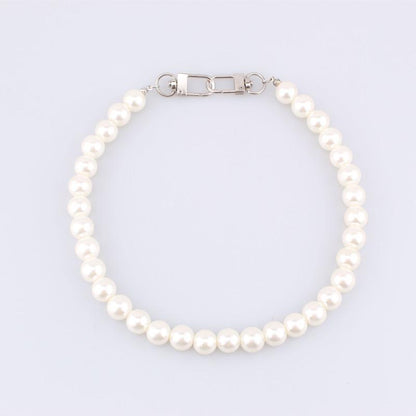 Jewelry personality geometric U-shaped body chain imitation pearl fashion simple men and women waist chain pants chain