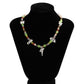 Ornament Mori pastoral elf small butterfly necklace female simple imitation crystal beaded metal necklace