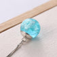 ETSY Blue Sky White Cloud Transparent Sky Resin Geometric Spherical Pendant Earwire Earrings Female Ear Jewelry