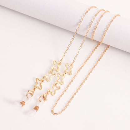 Jewelry Mask Chain Glasses Chain Metal Glasses Chain Geometric Mask Chain Accessories