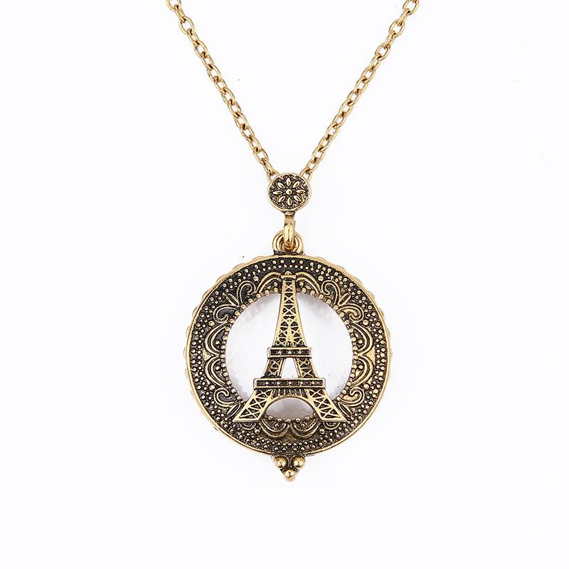 Fashion personality magnifying glass necklace creative retro animal pendant jewelry