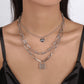 N1565 Fashion Exaggerated Lock Necklace Heart LOVE Pin Creative Choker Retro Hip Hop Necklace