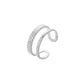 Simple and stylish stainless steel opening wheat ear adjustable ring French style light luxury design ladies all-match ring