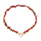 Jewelry Large Shaped Pearl OT Buckle Necklace Femininity Simple Fashion Flame Red Turquoise Necklace
